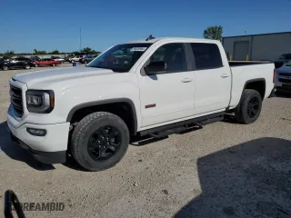 2018 GMC Sierra 1500 SLT with VIN 3GTU2NEC4JG272141, listed as a Copart auction lot 55628954 with 75,472 mi miles and Salvage Title. Bid and sale history available at carsss.com. Image 1.