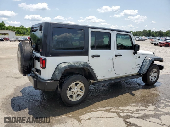 2016 Jeep Wrangler Unlimited Sport RHD with VIN 1C4BJWKG6GL293429, listed as a Copart auction lot 59156585 with 226,276 mi miles and Salvage title. Bid and sale history available at DreamBid. Image 3.