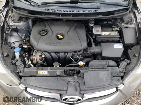 2012 Hyundai Elantra Limited with VIN KMHDH4AE7CU260576, listed as a Copart auction lot 57250045 with 148,418 mi miles and Salvage title. Bid and sale history available at DreamBid. Image 11.