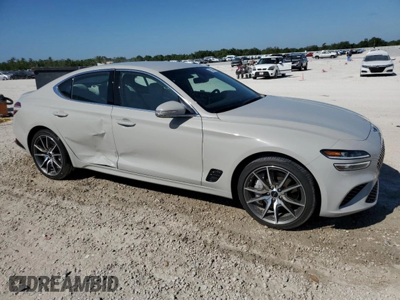 2025 Genesis G70 2.5T with VIN KMTG34SC2SU150418, listed as a Copart auction lot 50716355 with 11,115 mi miles and Clean title. Bid and sale history available at DreamBid. Image 4.