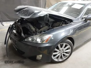 2008 Lexus IS with VIN JTHBK262085076032, listed as a IAAI auction lot 41839802 with 184,279 mi miles. Bid and sale history available at carsss.com. Image 6.