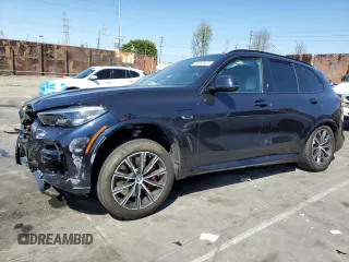 2023 BMW X5 xDrive45e with VIN 5UXTA6C06P9R89208, listed as a Copart auction lot 50352635 with 0 mi miles and Salvage Title. Bid and sale history available at carsss.com. Image 1.