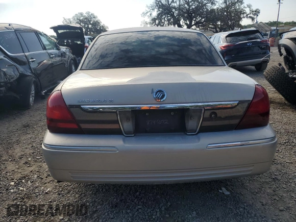 2008 Mercury Grand Marquis GS with VIN 2MEFM74V88X660411, listed as a Copart auction lot 53467695 with Not Provided miles and Salvage Title. Bid and sale history available at DreamBid. Image 6.