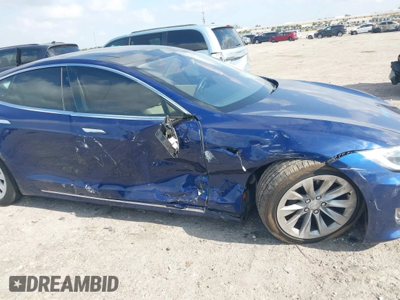 2017 Tesla Model S 100D with VIN 5YJSA1E28HF217489, listed as a IAAI auction lot 42128388 with Not provided miles and . Bid and sale history available at DreamBid. Image 6.