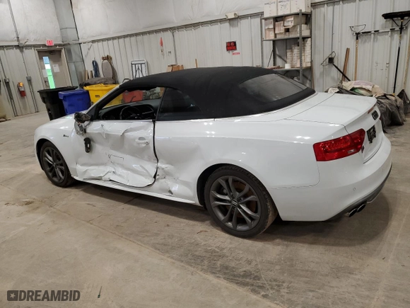 2013 Audi S5 Premium Plus with VIN WAUCGAFH2DN007274, listed as a Copart auction lot 82046544 with 131,314 mi miles and Clean Title. Bid and sale history available at carsss.com. Image 2.