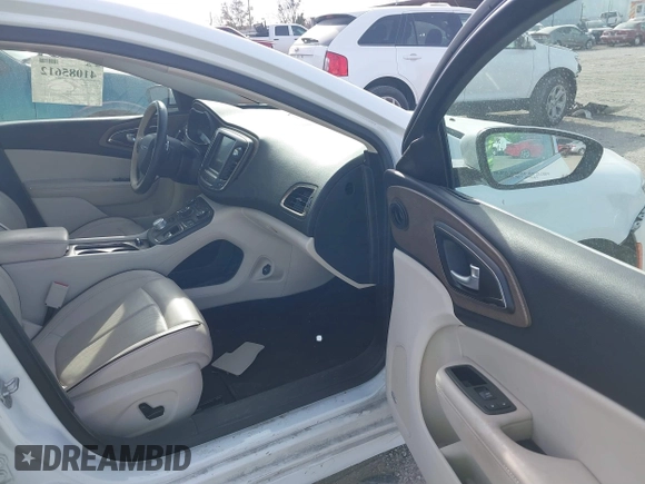 2015 Chrysler 200 C with VIN 1C3CCCCG4FN646351, listed as a IAAI auction lot 41085612 with Not Provided miles and . Bid and sale history available at carsss.com. Image 5.
