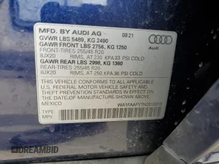 2022 Audi Q5 S line Prestige z VIN WA1FAAFY7N2010315, wystawiony jako Copart lot #45582475 z przebiegiem 45 149 mil mil oraz Szkoda całkowita • Salvage title. Historia ofert i sprzedaży dostępna na DreamBid. Obrazek 13.