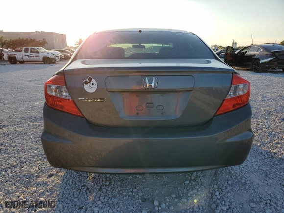 2012 Honda Civic Sdn LX with VIN 19XFB2F50CE010493, listed as a Copart auction lot 46979565 with 135,459 mi miles and Salvage Title. Bid and sale history available at carsss.com. Image 6.