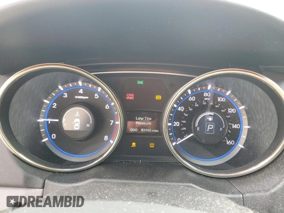 2013 Hyundai Sonata Limited with VIN 5NPEC4AC5DH545813, listed as a Copart auction lot 50504615 with 83,950 mi miles and Salvage Title. Bid and sale history available at DreamBid. Image 9.