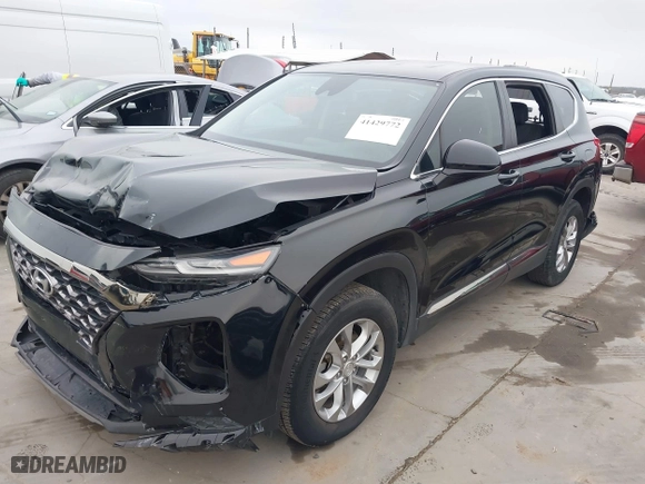 2019 Hyundai Santa Fe SE with VIN 5NMS2CAD2KH073055, listed as a IAAI auction lot 41429772 with 81,679 mi miles. Bid and sale history available at carsss.com. Image 19.