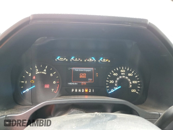 2017 Ford F-150 XL with VIN 1FTEX1CFXHFA67219, listed as a Copart auction lot 48943805 with 146,240 mi miles and Salvage Title. Bid and sale history available at carsss.com. Image 9.