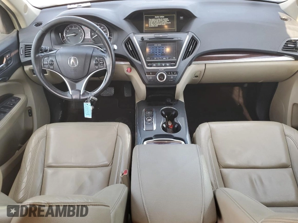 2016 Acura MDX with VIN 5FRYD3H22GB019710, listed as a Copart auction lot 53051735 with 82,152 mi miles and Salvage Title. Bid and sale history available at carsss.com. Image 8.