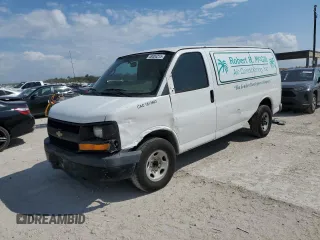 2015 Chevrolet Express Cargo z VIN 1GCWGFCF7F1262450, wystawiony jako Copart lot #48004215 z przebiegiem 138 805 mil mil oraz Szkoda całkowita • Salvage title. Historia ofert i sprzedaży dostępna na DreamBid. Obrazek 1.