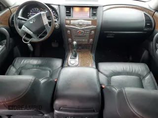 2016 Infiniti QX80 with VIN JN8AZ2NF5G9613664, listed as a Copart auction lot 56059585 with 152,309 mi miles and Salvage title. Bid and sale history available at DreamBid. Image 8.