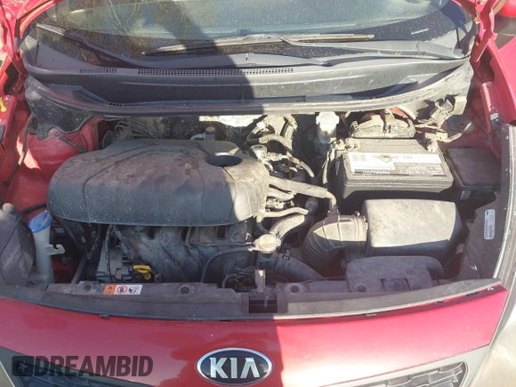 2013 Kia Rio LX with VIN KNADM4A30D6152690, listed as a IAAI auction lot 41966042 with 102,572 mi miles. Bid and sale history available at carsss.com. Image 10.
