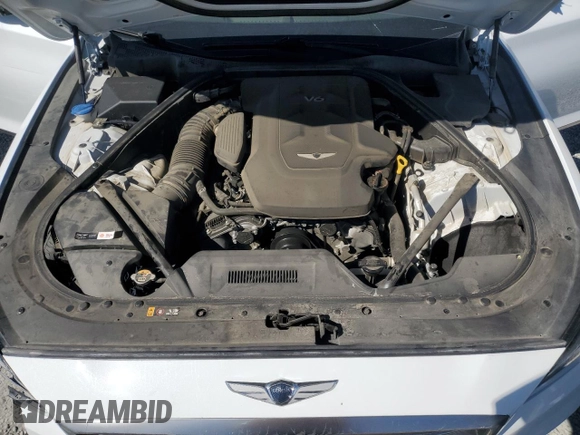 2019 Genesis G80 3.8L with VIN KMTFN4JE3KU309892, listed as a Copart auction lot 74753244 with 38,760 mi miles and Salvage Title. Bid and sale history available at carsss.com. Image 11.