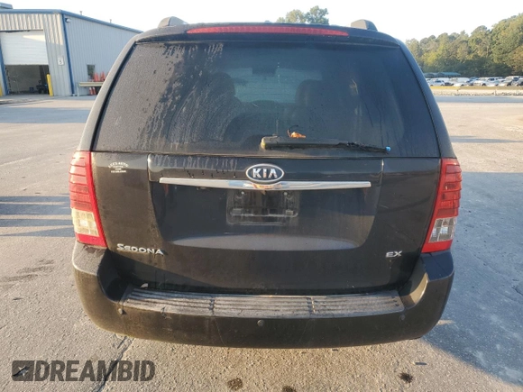 2011 Kia Sedona EX with VIN KNDMH4C73B6387198, listed as a Copart auction lot 74748064 with 172,437 mi miles and Salvage Title. Bid and sale history available at carsss.com. Image 6.