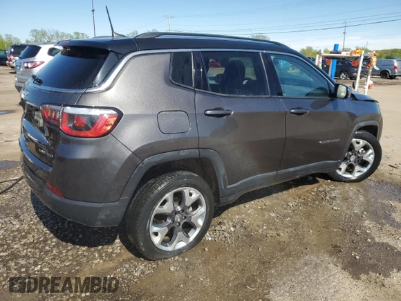 2019 Jeep Compass Limited with VIN 3C4NJDCB5KT641769, listed as a Copart auction lot 55790635 with 16,055 mi miles and Clean title. Bid and sale history available at DreamBid. Image 3.