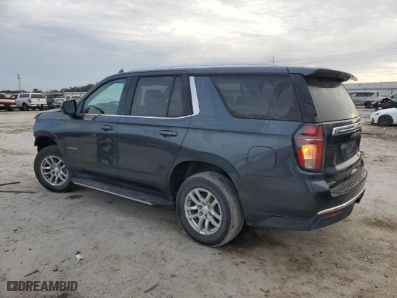 2021 Chevrolet Tahoe LT with VIN 1GNSCNKD5MR252123, listed as a Copart auction lot 42582425 with 114,130 mi miles and Salvage Title. Bid and sale history available at carsss.com. Image 2.
