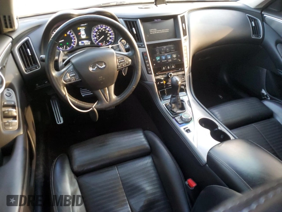 2016 Infiniti Q50 3.0t Red Sport 400 with VIN JN1FV7AR8GM451880, listed as a Copart auction lot 86895974 with 103,797 mi miles and Salvage Title. Bid and sale history available at carsss.com. Image 8.