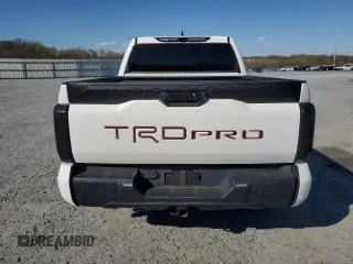 2024 Toyota Tundra TRD Pro Hybrid с VIN 5TFPC5DB5RX050766, выставлен на аукционе Copart как лот 48913315 с пробегом 26 054 миль миль и Списание • Salvage title. История ставок и продаж доступна на DreamBid. Изображение 6.
