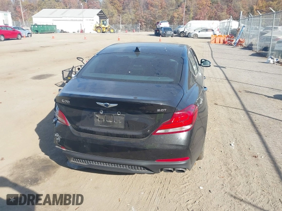 2019 Genesis G70 2.0T Advanced with VIN KMTG34LA5KU044008, listed as a IAAI auction lot 40764045 with 55,659 mi miles. Bid and sale history available at carsss.com. Image 17.
