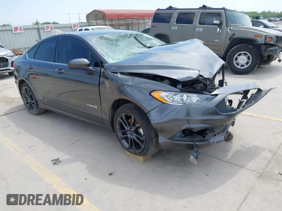 2018 Ford Fusion Hybrid SE with VIN 3FA6P0LU1JR116139, listed as a IAAI auction lot 41933594 with 83,000 mi miles. Bid and sale history available at carsss.com. Image 1.