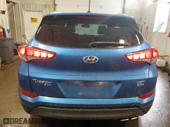 2016 Hyundai Tucson Eco with VIN KM8J3CA23GU040682, listed as a Copart auction lot 46780785 with 167,887 mi miles and Salvage Title. Bid and sale history available at carsss.com. Image 6.