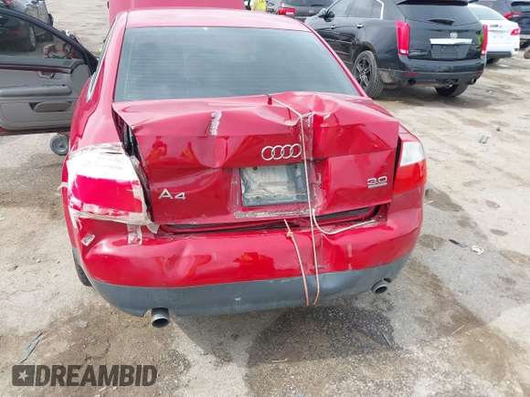 2003 Audi A4 3.0L with VIN WAULT68E23A254280, listed as a IAAI auction lot 42492694 with Not provided miles and . Bid and sale history available at DreamBid. Image 6.