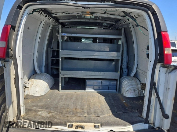 2010 Chevrolet Express Cargo with VIN 1GCZGFBA1A1159021, listed as a IAAI auction lot 42773963 with 181,378 mi miles and . Bid and sale history available at DreamBid. Image 44.