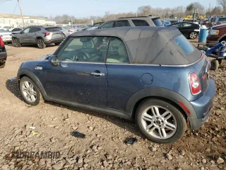 2011 MINI Convertible S with VIN WMWZP3C57BTX83599, listed as a Copart auction lot 47701505 with Not Provided miles and Clean Title. Bid and sale history available at DreamBid. Image 2.