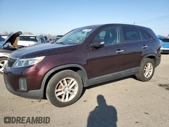 2015 Kia Sorento LX with VIN 5XYKT3A67FG569046, listed as a Copart auction lot 48377495 with 107,982 mi miles and Clean Title. Bid and sale history available at carsss.com. Image 1.