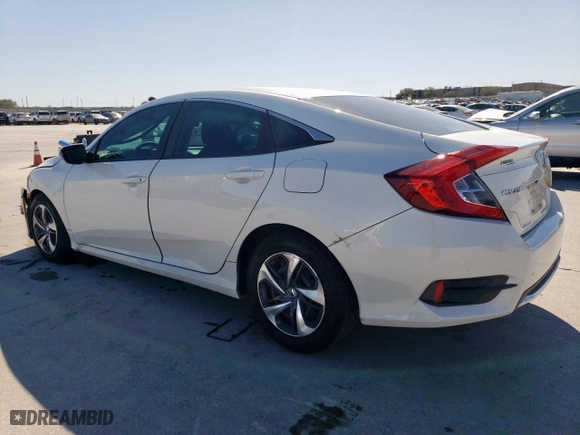 2019 Honda Civic Sedan LX with VIN 2HGFC2F68KH606218, listed as a Copart auction lot 50328745 with 74,750 mi miles and Salvage Title. Bid and sale history available at carsss.com. Image 2.
