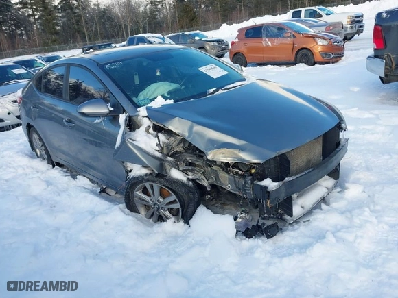 2018 Hyundai Elantra Value Edition with VIN KMHD84LF0JU511862, listed as a IAAI auction lot 41560546 with 121,937 mi miles. Bid and sale history available at carsss.com. Image 1.