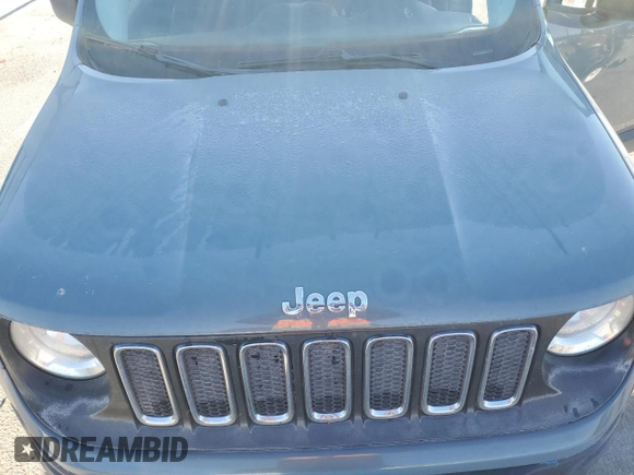 2017 Jeep Renegade Sport with VIN ZACCJAAH6HPF12808, listed as a Copart auction lot 77954704 with 80,509 mi miles and Salvage title. Bid and sale history available at DreamBid. Image 11.