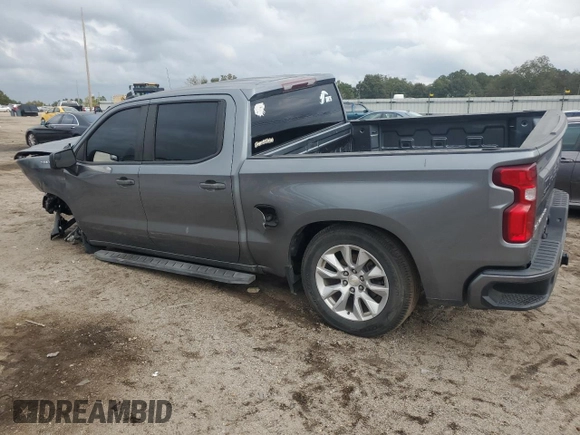 2020 Chevrolet Silverado 1500 Custom with VIN 3GCPWBEK7LG374754, listed as a Copart auction lot 79290414 with 100,469 mi miles and Clean Title. Bid and sale history available at carsss.com. Image 2.