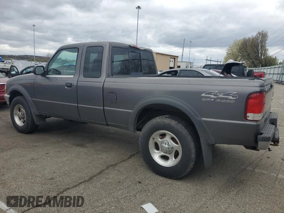 2000 Ford Ranger XLT with VIN 1FTZR15X0YPA23290, listed as a Copart auction lot 53002385 with 126,655 mi miles and Salvage Title. Bid and sale history available at carsss.com. Image 2.