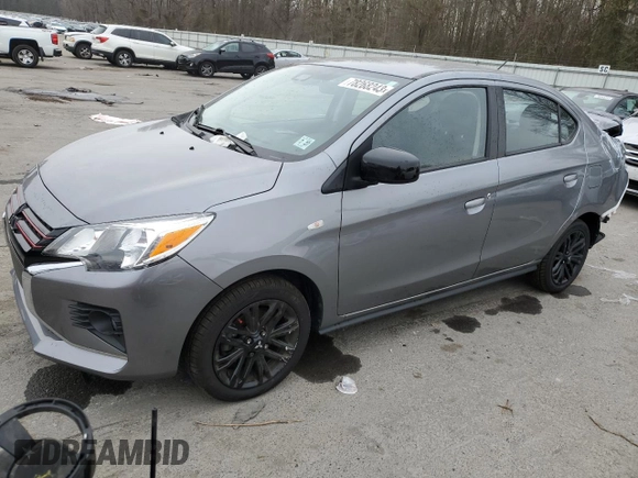 2022 Mitsubishi Mirage G4 ES with VIN ML32FUFJ6NHF04209, listed as a Copart auction lot 78268243 with 17,933 mi miles and Salvage Title. Bid and sale history available at carsss.com. Image 1.