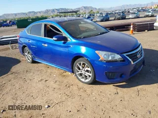 2015 Nissan Sentra S with VIN 3N1AB7AP2FY291377, listed as a IAAI auction lot 42097161 with 186,044 mi miles. Bid and sale history available at carsss.com. Image 1.