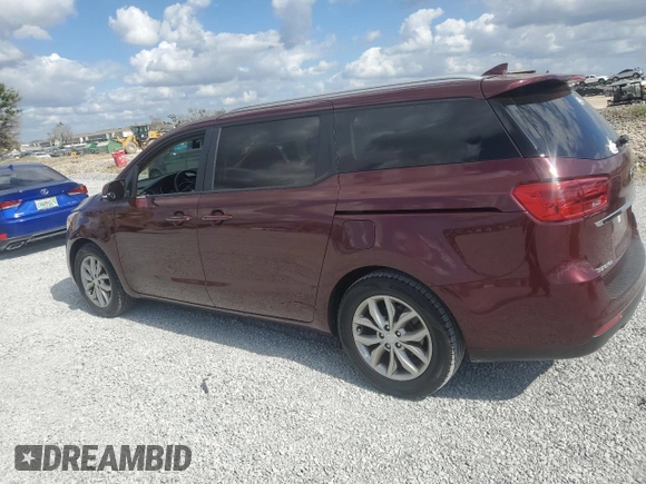 2020 Kia Sedona EX with VIN KNDMB5C11L6575173, listed as a Copart auction lot 80543714 with 34,436 mi miles and Non Repairable. Bid and sale history available at carsss.com. Image 2.