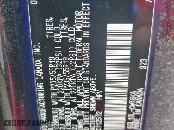 2013 Lexus RX 350 with VIN 2T2ZK1BA9DC112512, listed as a Copart auction lot 60131825 with 69,199 mi miles and Salvage title. Bid and sale history available at DreamBid. Image 13.