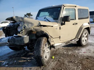 2011 Jeep Wrangler Sahara with VIN 1J4AA5D12BL525204, listed as a Copart auction lot 45152565 with 62,860 mi miles and Clean Title. Bid and sale history available at carsss.com. Image 1.