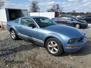 2007 Ford Mustang Deluxe with VIN 1ZVFT80N075264020, listed as a Copart auction lot 50575815 with 99,728 mi miles and Salvage Title. Bid and sale history available at carsss.com. Image 4.