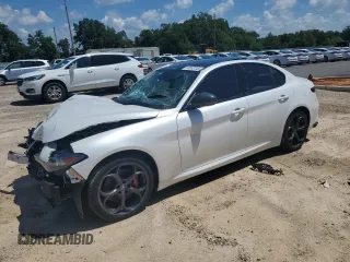 2018 Alfa Romeo Giulia Ti Sport with VIN ZARFAECN3J7599728, listed as a Copart auction lot 66533745 with Not provided miles and Salvage title. Bid and sale history available at DreamBid. Image 1.