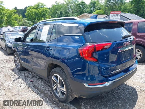 2020 GMC Terrain SLT z VIN 3GKALVEV4LL345105, wystawiony jako IAAI lot #42525582 z przebiegiem 47 848 mil mil oraz . Historia ofert i sprzedaży dostępna na DreamBid. Obrazek 3.