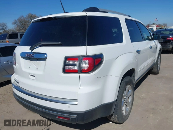 2016 GMC Acadia SLE with VIN 1GKKRNED8GJ205999, listed as a IAAI auction lot 41648295 with 68,906 mi miles and . Bid and sale history available at DreamBid. Image 4.