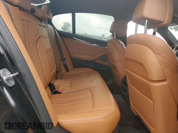 2018 BMW 5 Series 540i with VIN WBAJE5C54JWA93338, listed as a Copart auction lot 54312385 with 77,537 mi miles and Salvage title. Bid and sale history available at DreamBid. Image 10.