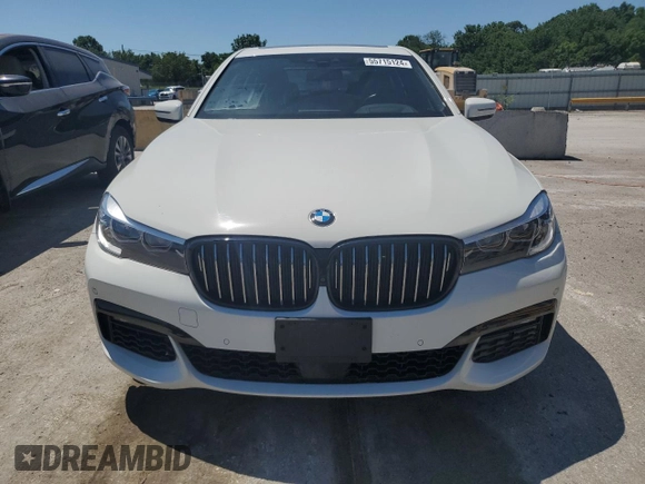 2017 BMW 7 Series 740e xDrive iPerformance with VIN WBA7J2C34HG497678, listed as a Copart auction lot 55715124 with 40,852 mi miles. Bid and sale history available at carsss.com. Image 5.