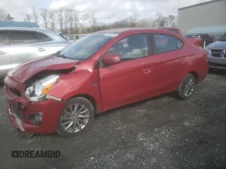 2017 Mitsubishi Mirage G4 SE with VIN ML32F4FJ8HHF18021, listed as a Copart auction lot 47995555 with 96,641 mi miles and Salvage Title. Bid and sale history available at carsss.com. Image 1.