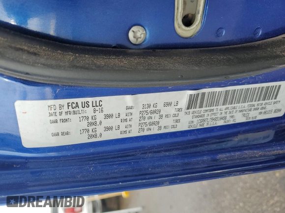 2017 Ram 1500 Big Horn z VIN 1C6RR7LT5HS510458, wystawiony jako Copart lot #54544175 z przebiegiem 92 085 mil mil oraz Szkoda całkowita • Salvage title. Historia ofert i sprzedaży dostępna na DreamBid. Obrazek 13.